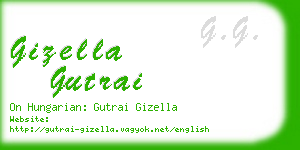 gizella gutrai business card